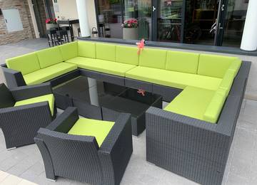 Mretre gyrtott, kltri rattan prnaszett , vz-leperget, UV ll  