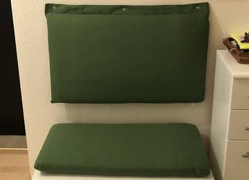 Padprna 38x38x8 cm hozz ill falprnval 50x85x5cm Uni-Living Dark Green sznben